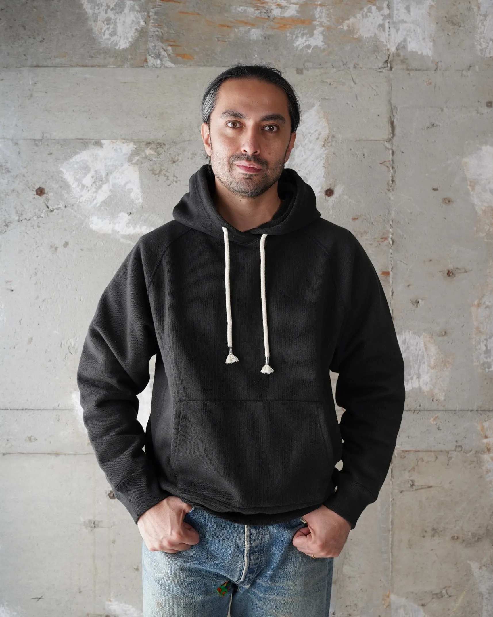 Pullover Hoodie - Double Heavyweight French Terry - Sumi Black sold by Wonder Looper product image thumbnail 2