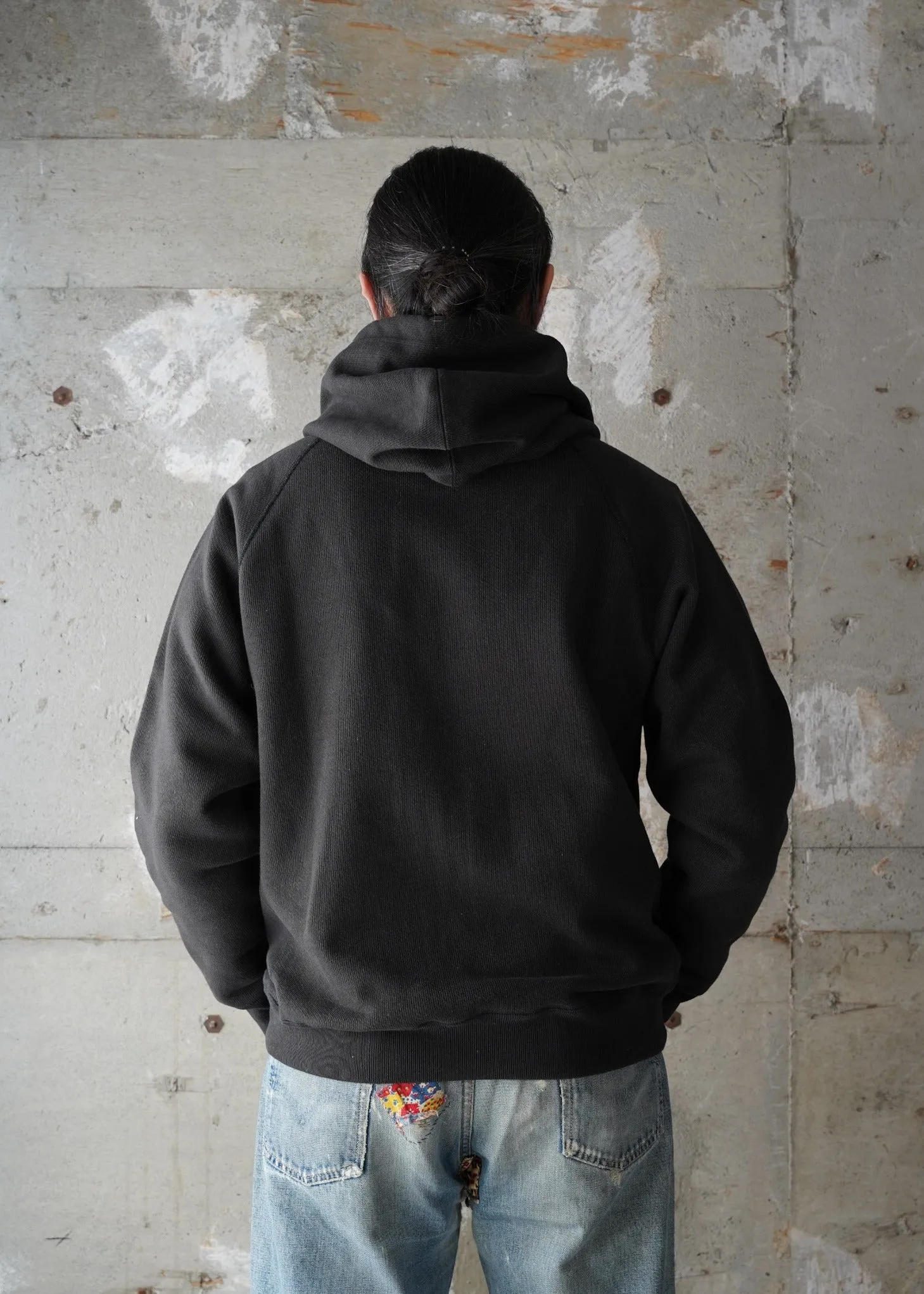 Pullover Hoodie - Double Heavyweight French Terry - Sumi Black sold by Wonder Looper product image thumbnail 3