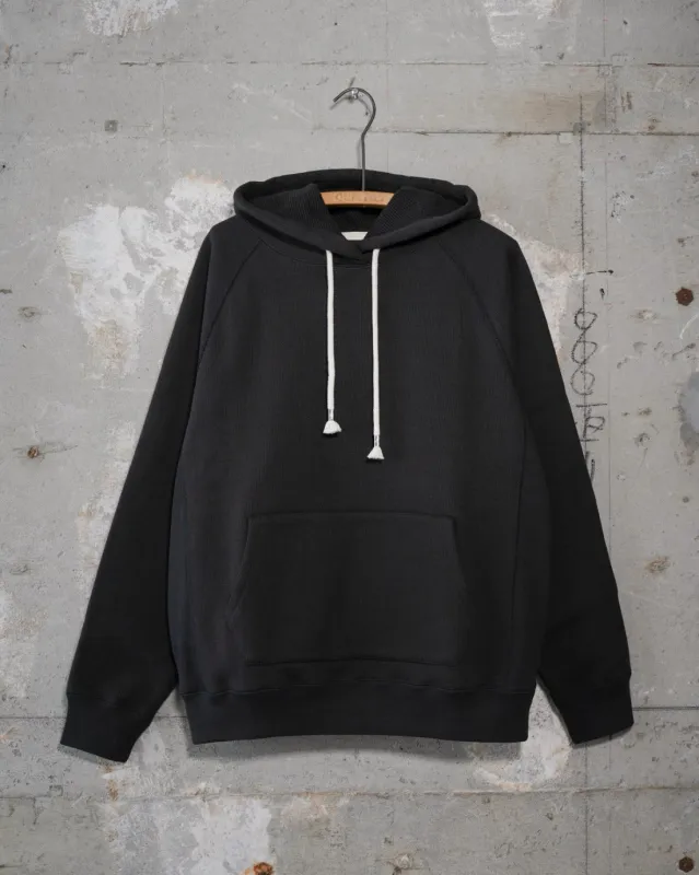Pullover Hoodie - Double Heavyweight French Terry - Sumi Black made by Wonder Looper