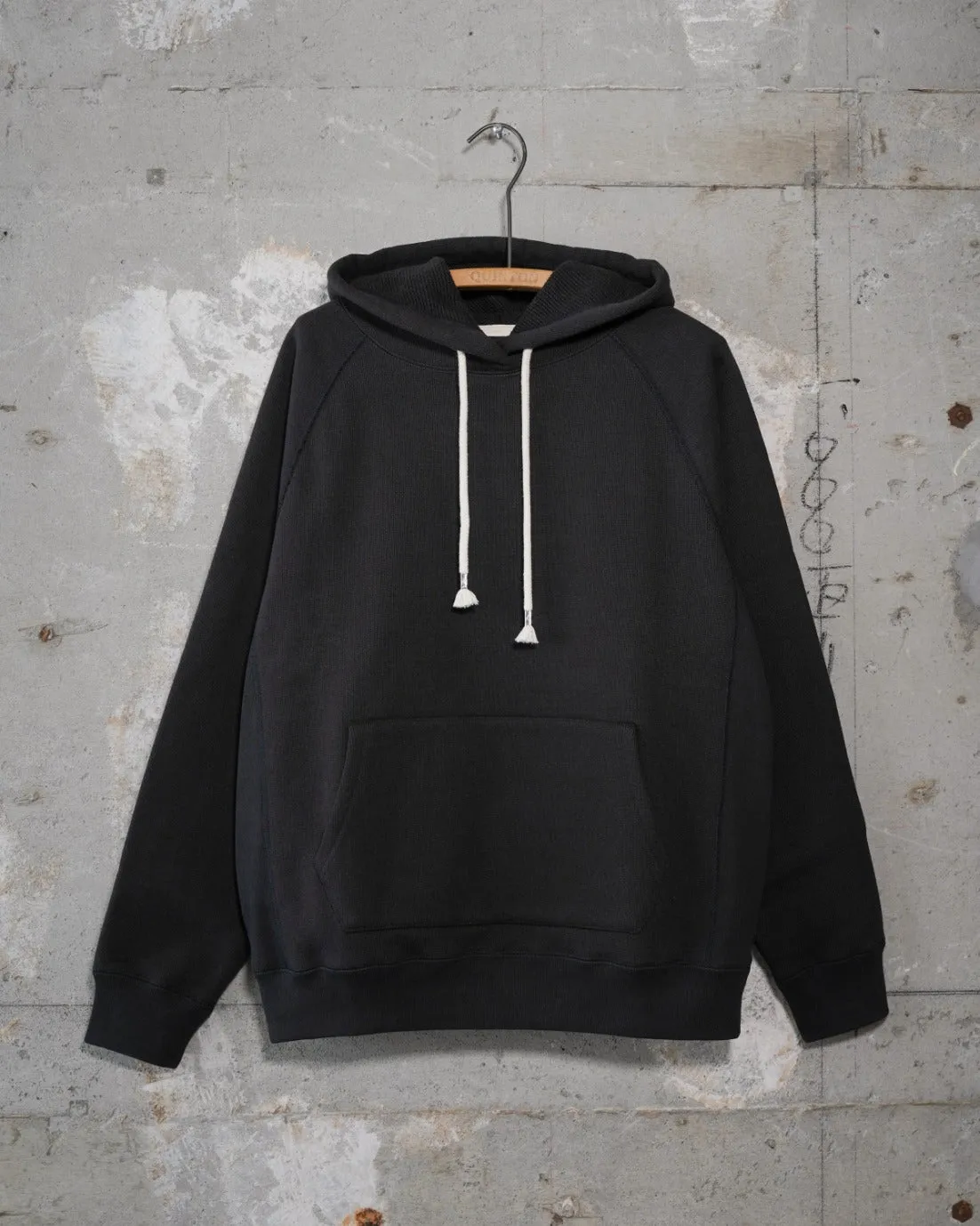 Pullover Hoodie - Double Heavyweight French Terry - Sumi Black sold by Wonder Looper