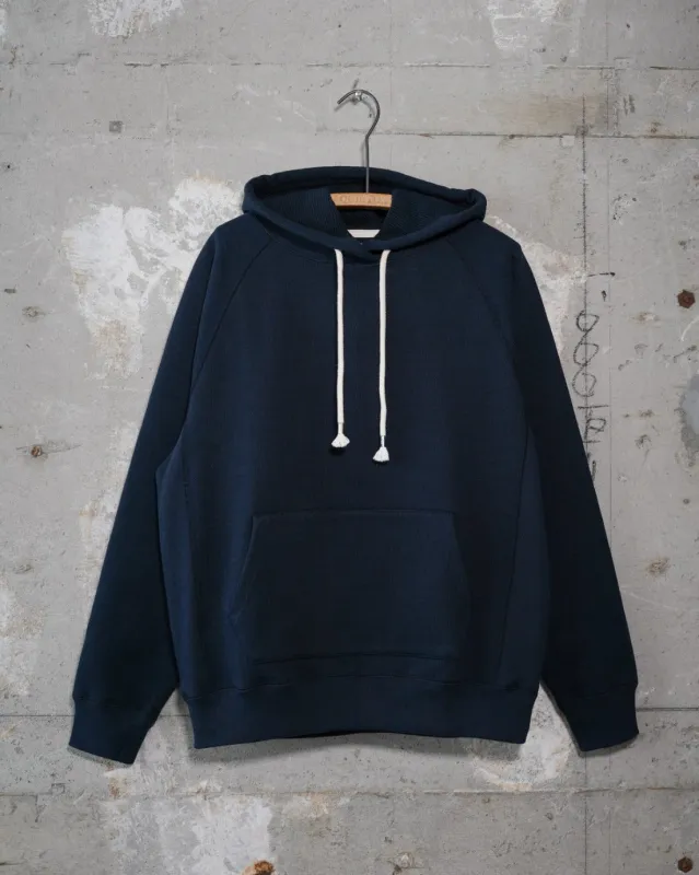 Pullover Hoodie - Double Heavyweight French Terry - Navy made by Wonder Looper