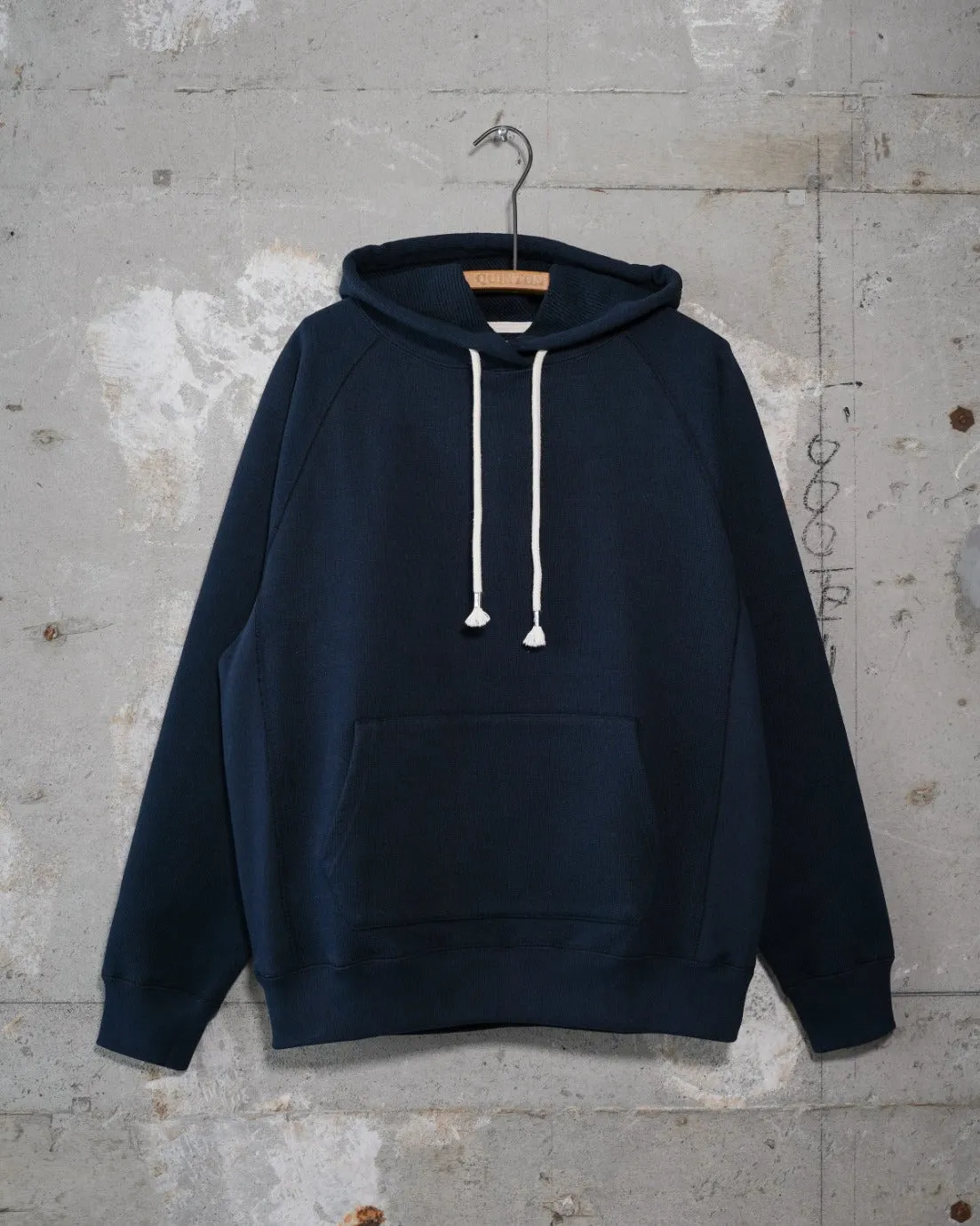 Pullover Hoodie - Double Heavyweight French Terry - Navy sold by Wonder Looper