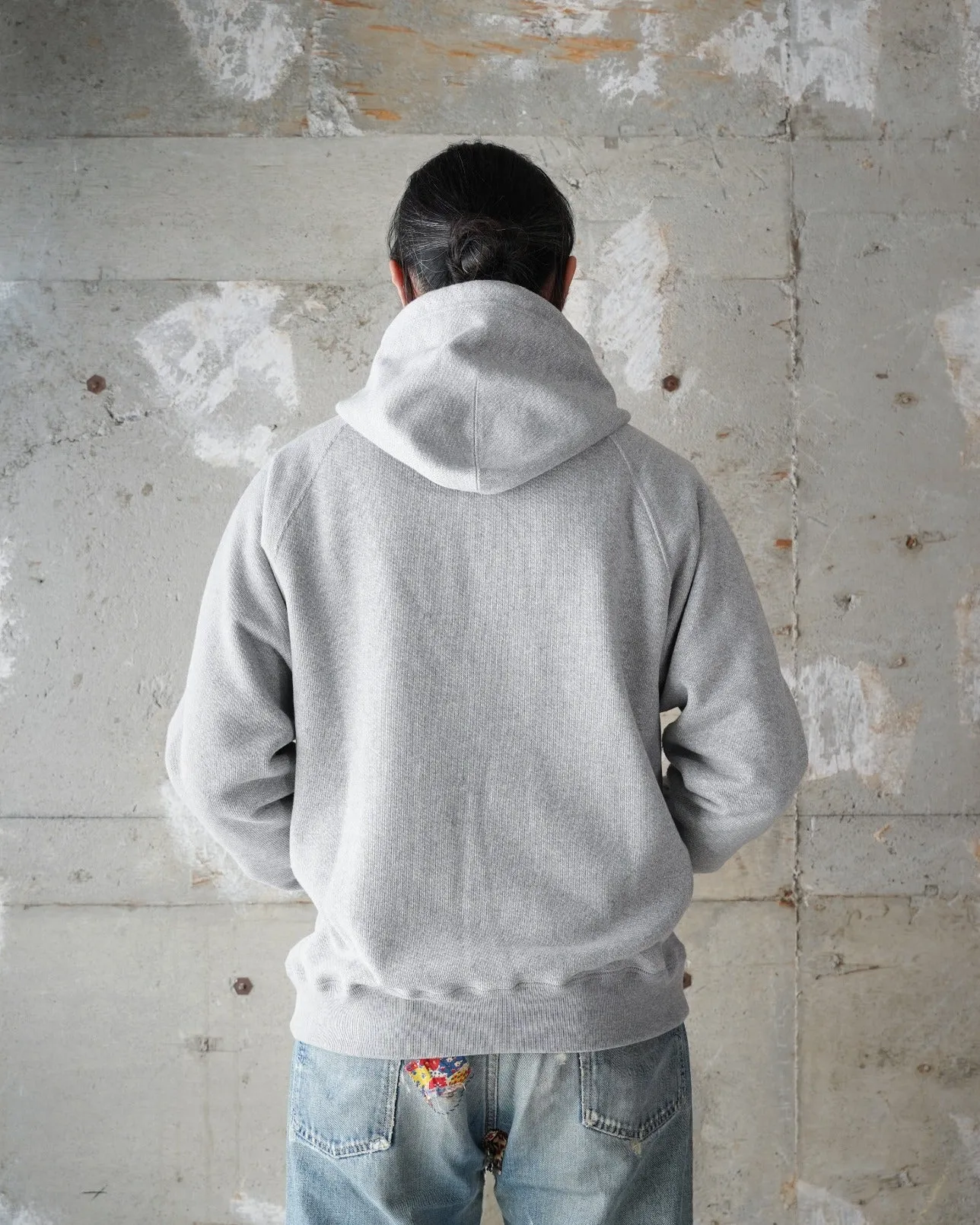 Pullover Hoodie - Double Heavyweight French Terry - Heather Grey sold by Wonder Looper product image thumbnail 3