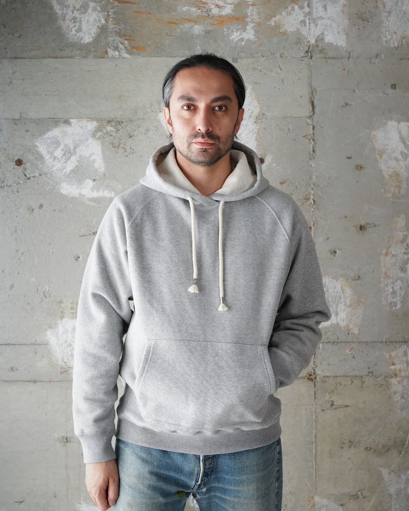 Pullover Hoodie - Double Heavyweight French Terry - Heather Grey sold by Wonder Looper product image thumbnail 2