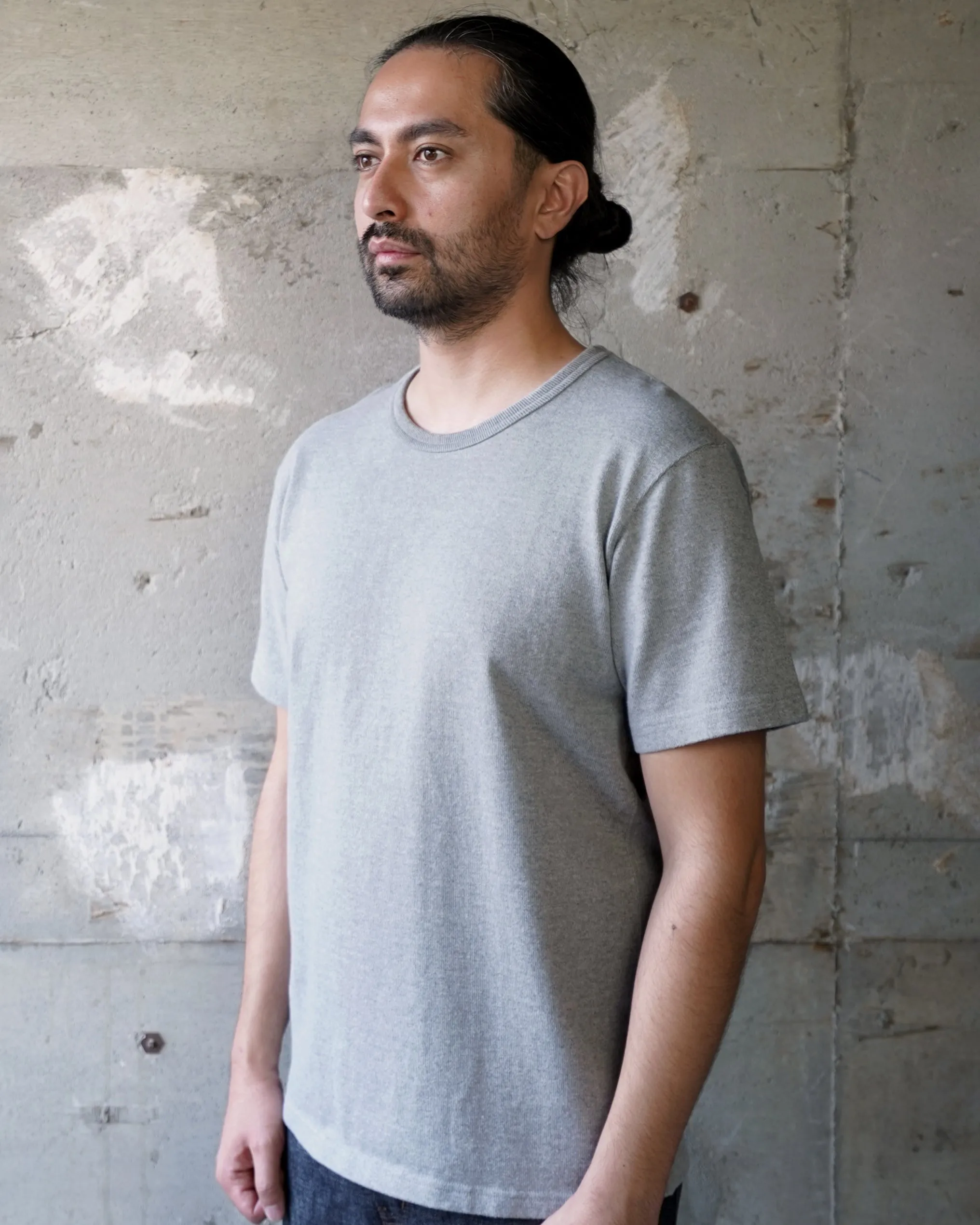 Double Heavyweight T-shirt - Heather Grey sold by Wonder Looper product image thumbnail 3