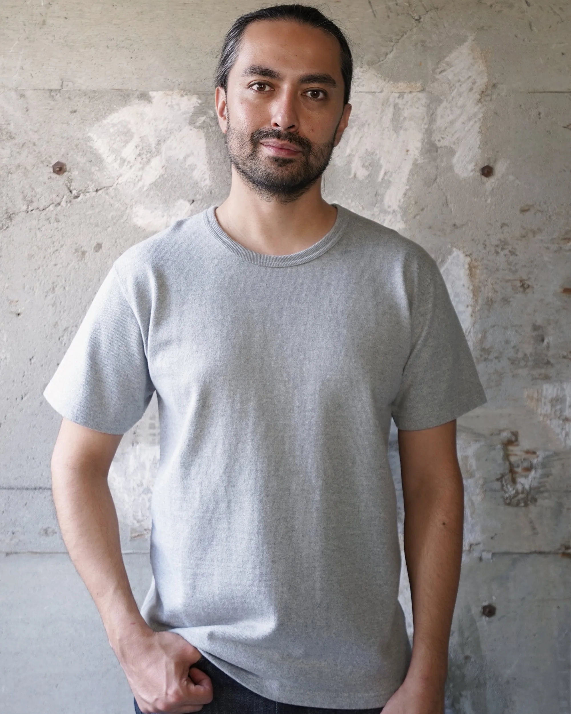 Double Heavyweight T-shirt - Heather Grey sold by Wonder Looper product image thumbnail 2