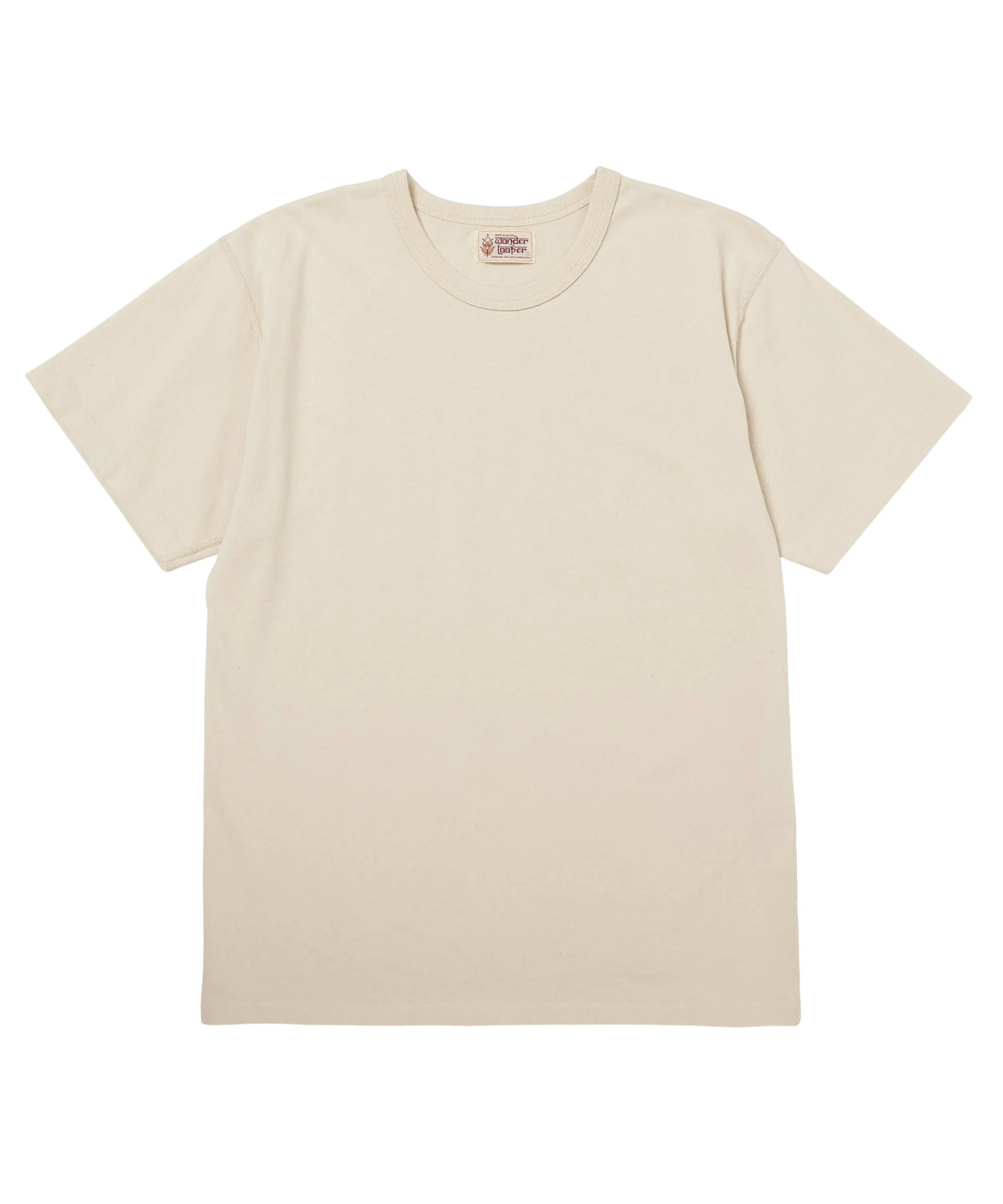 Suvin Gold Tsuriami T-shirt - Ecru sold by Wonder Looper