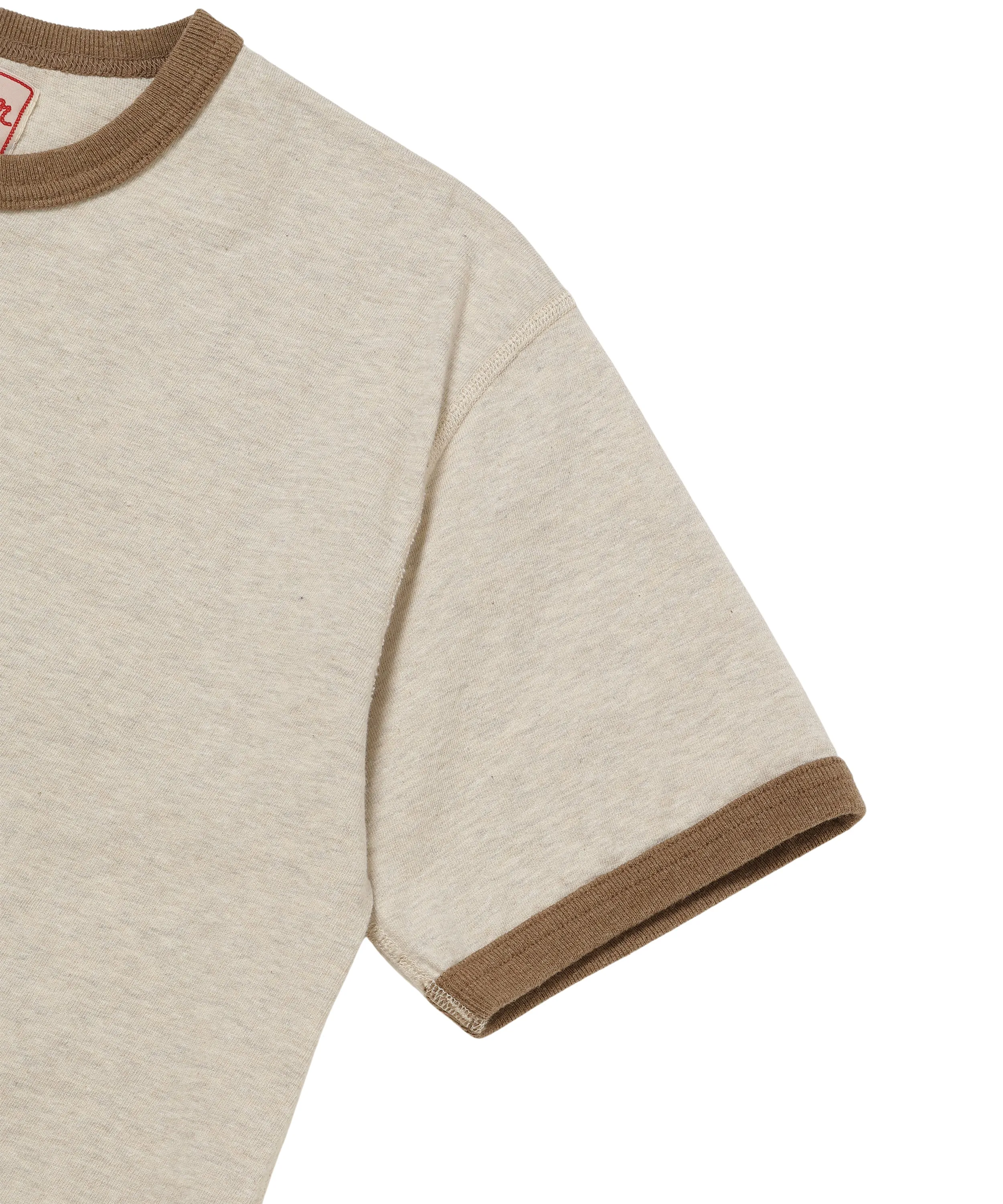 Recycled Cotton Foxfibre® Ringer T - Stone sold by Wonder Looper product image thumbnail 3