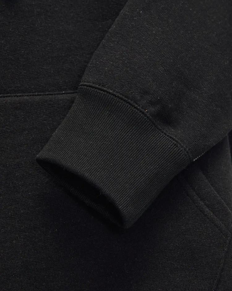 Pullover Hoodie - Fleeced Foxfibre® - Black sold by Wonder Looper product image thumbnail 5
