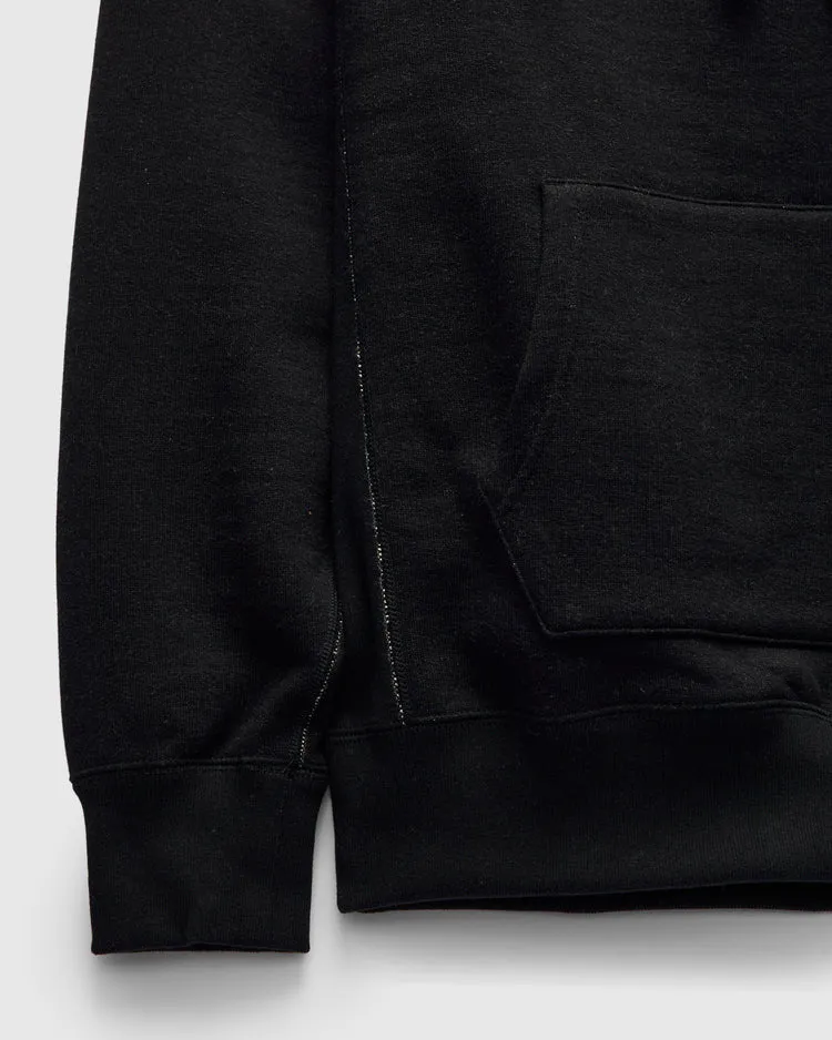 Pullover Hoodie - Fleeced Foxfibre® - Black sold by Wonder Looper product image thumbnail 4