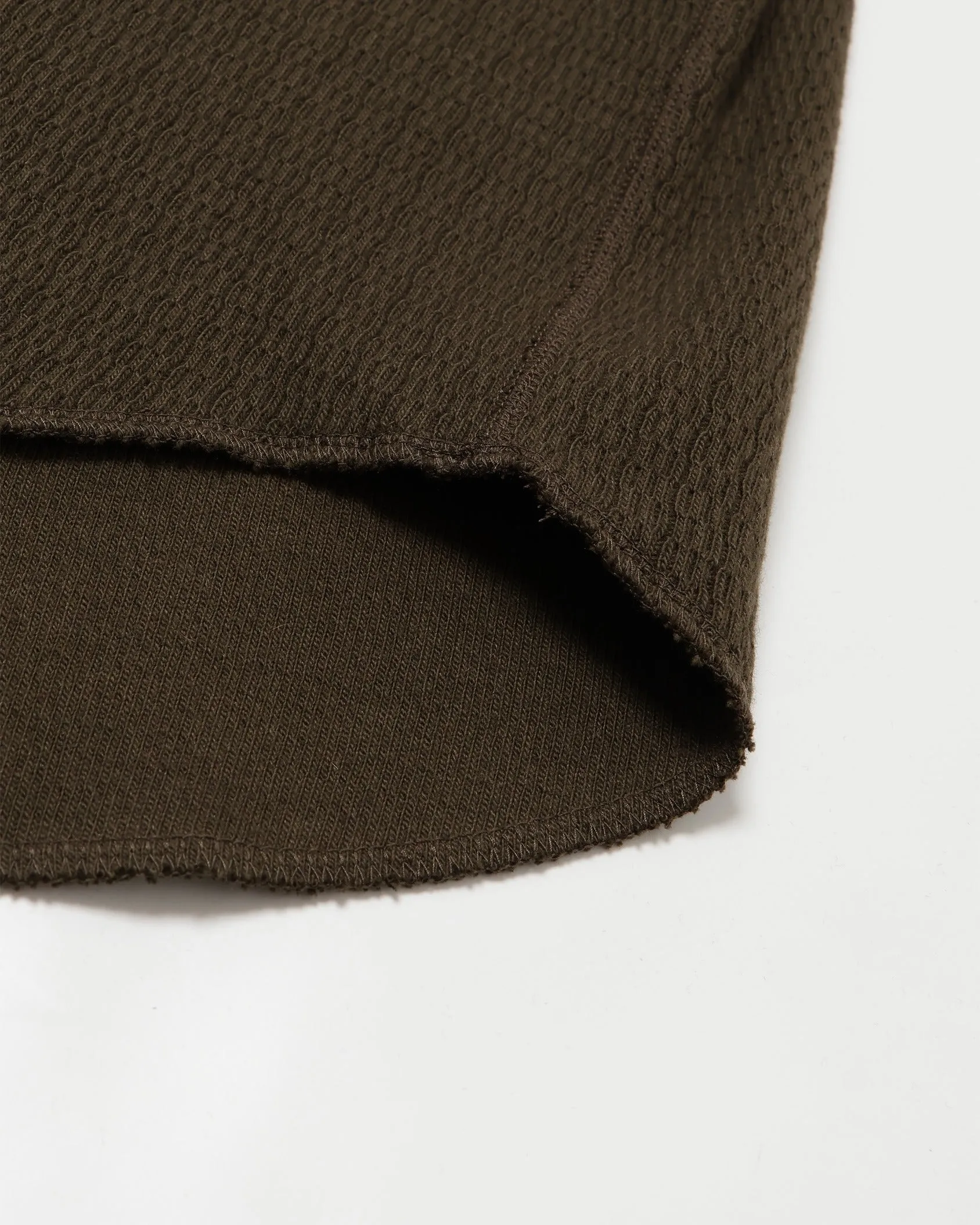 Henley - Cashmere Blend Honeycomb - Khaki sold by Wonder Looper product image thumbnail 4