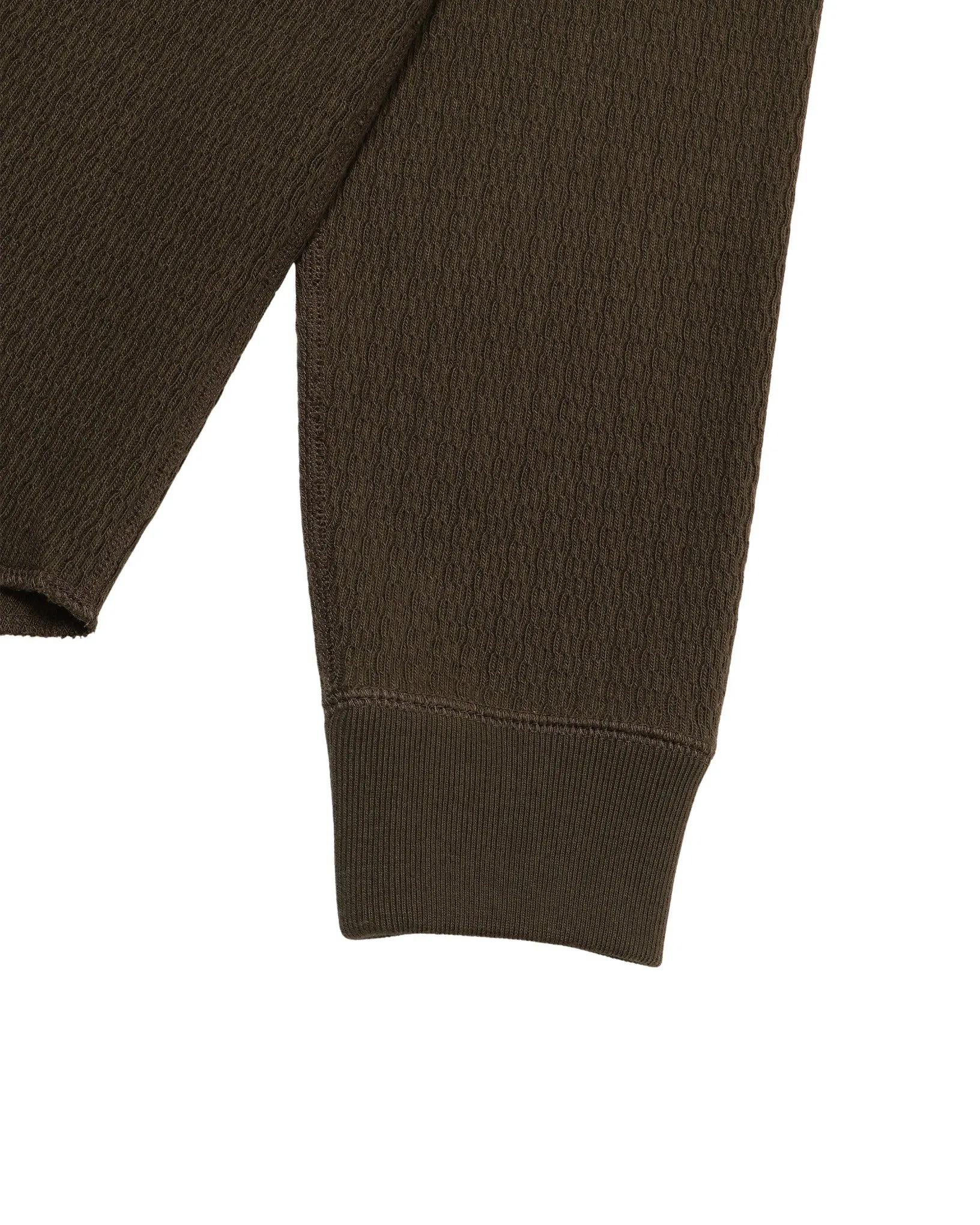 Henley - Cashmere Blend Honeycomb - Khaki sold by Wonder Looper product image thumbnail 3