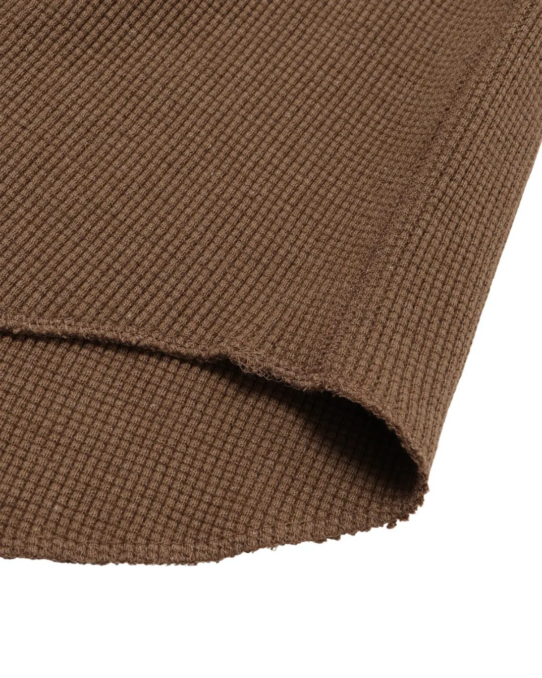 Henley - Iron Mordant Foxfibre® Heavyweight Waffle - Coyote 70 sold by Wonder Looper product image thumbnail 4