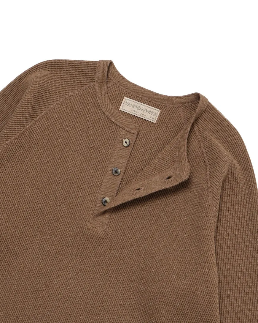 Henley - Iron Mordant Foxfibre® Heavyweight Waffle - Coyote 70 sold by Wonder Looper product image thumbnail 2