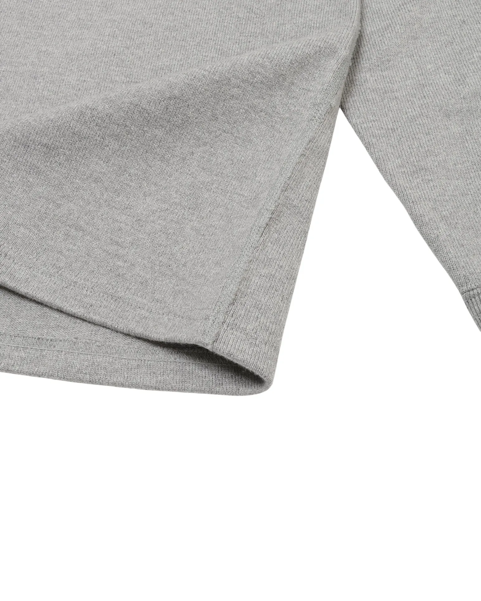 Double Heavyweight Long Sleeve T-shirt - Heather Grey sold by Wonder Looper product image thumbnail 5