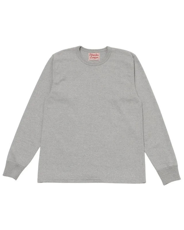 Double Heavyweight Long Sleeve T-shirt - Heather Grey made by Wonder Looper