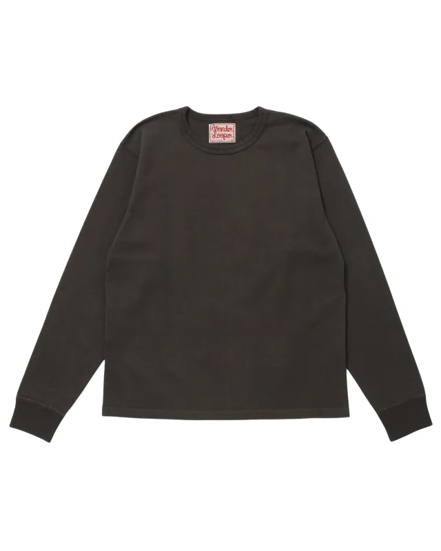 Double Heavyweight Long Sleeve T-shirt - Sumi made by Wonder Looper