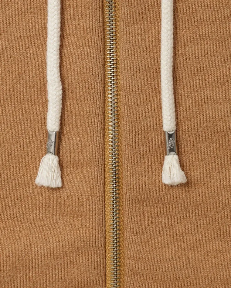 Zip Hoodie - Foxfibre® Double Heavyweight French Terry - Coyote 80 sold by Wonder Looper product image thumbnail 4