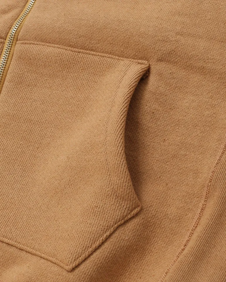 Zip Hoodie - Foxfibre® Double Heavyweight French Terry - Coyote 80 sold by Wonder Looper product image thumbnail 5