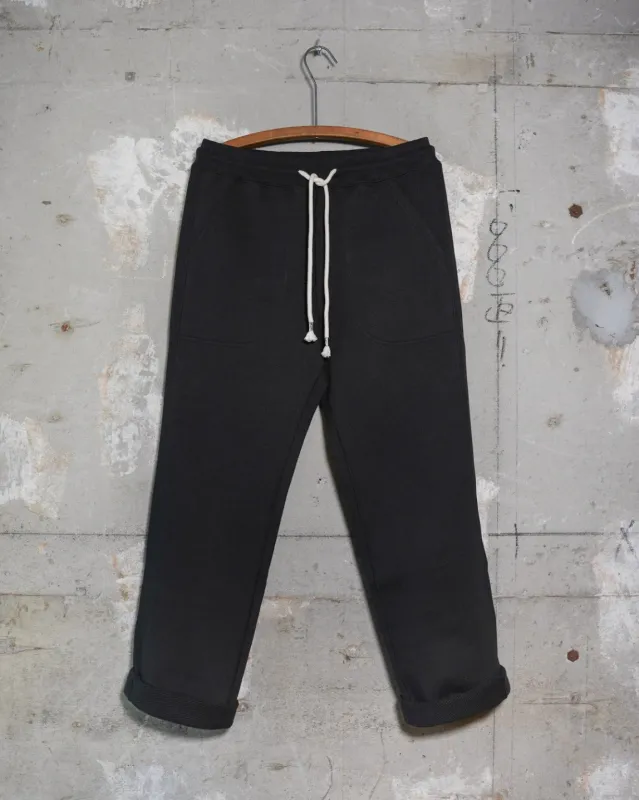 Sweatpants - Double Heavyweight French Terry - Sumi Black made by Wonder Looper