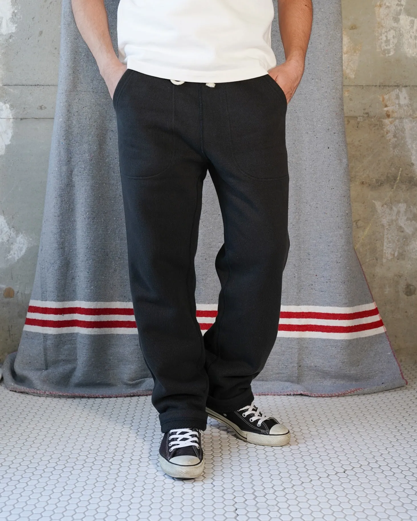 Sweatpants - Double Heavyweight French Terry - Sumi Black sold by Wonder Looper product image thumbnail 2