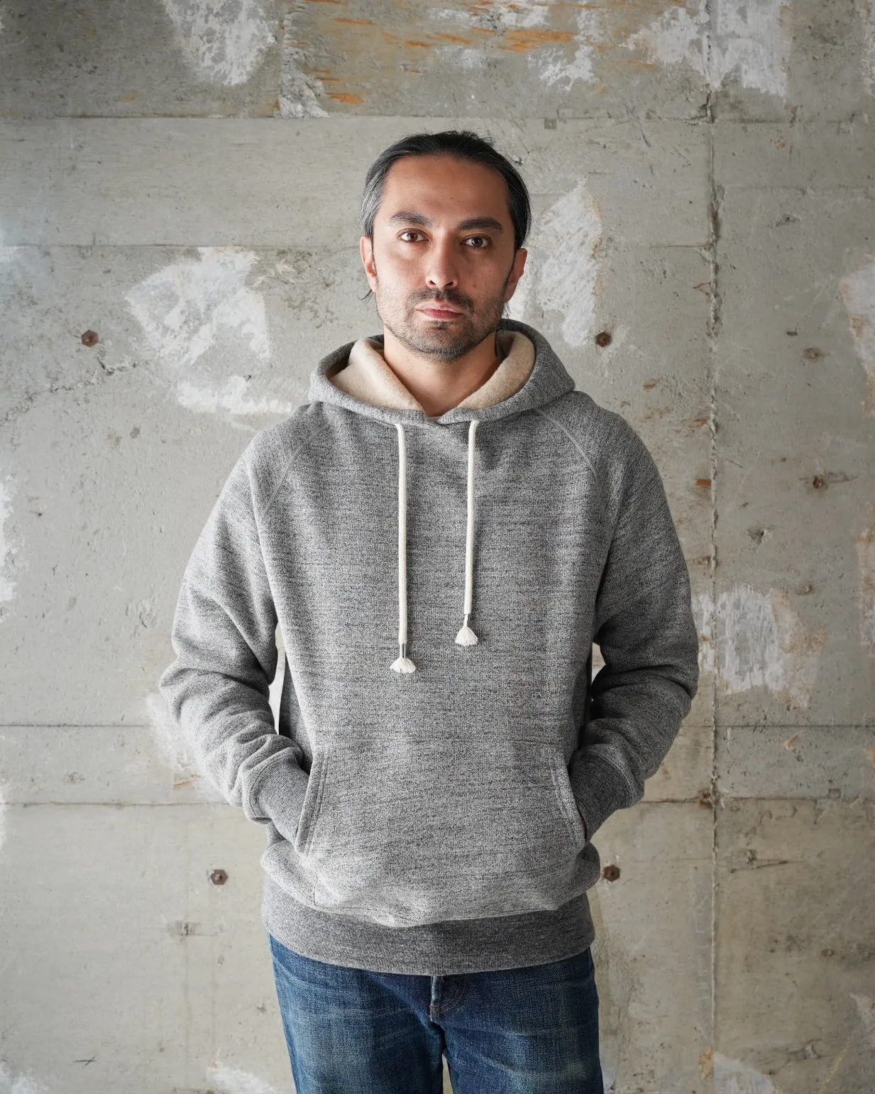 Pullover Hoodie - Fleeced Foxfibre® - Charcoal sold by Wonder Looper product image thumbnail 2