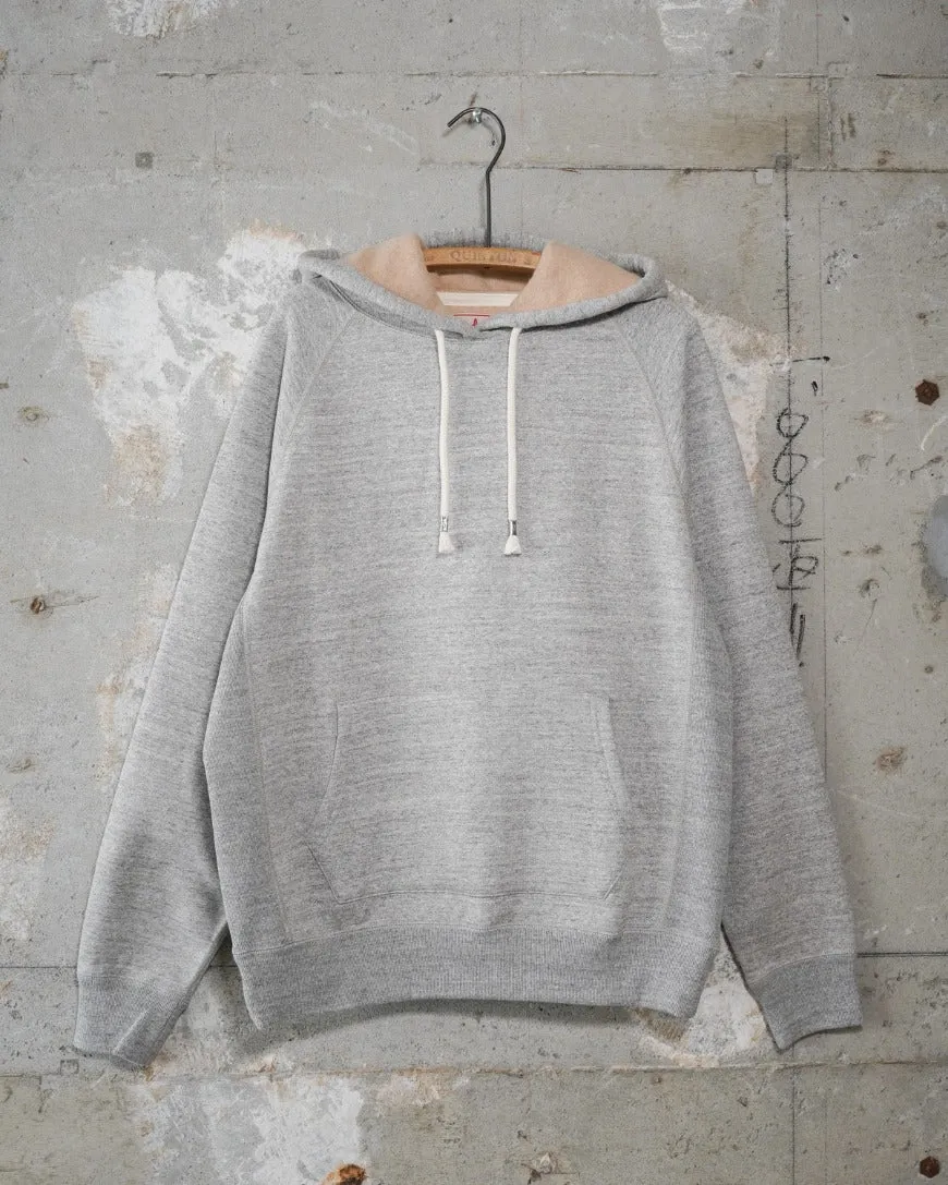 Pullover Hoodie - Fleeced Foxfibre® - Heather Grey sold by Wonder Looper