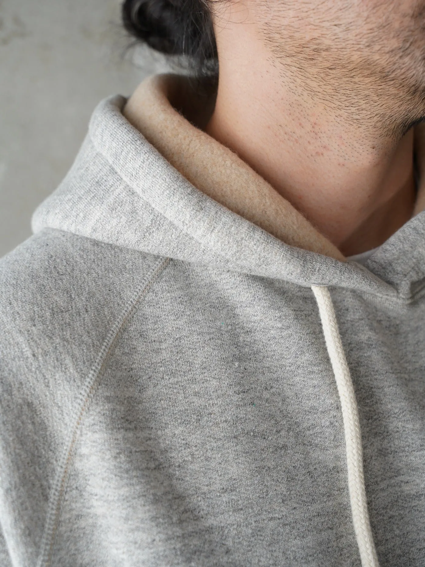 Pullover Hoodie - Fleeced Foxfibre® - Heather Grey sold by Wonder Looper product image thumbnail 5