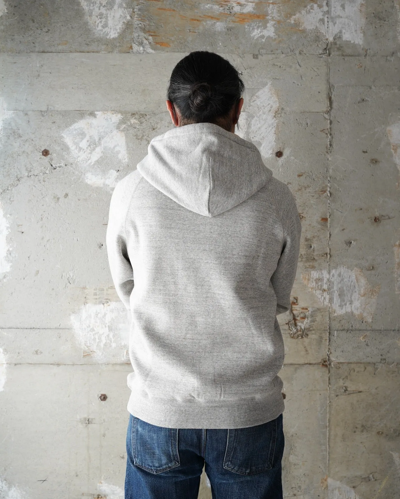 Pullover Hoodie - Fleeced Foxfibre® - Heather Grey sold by Wonder Looper product image thumbnail 3
