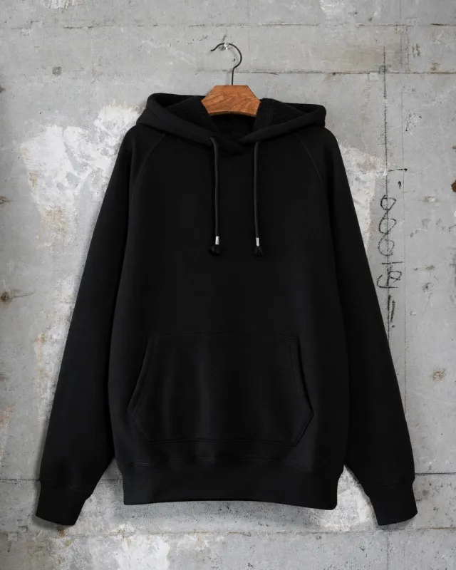 Pullover Hoodie - Pure Cashmere Tsuriami French Terry - Black made by Wonder Looper