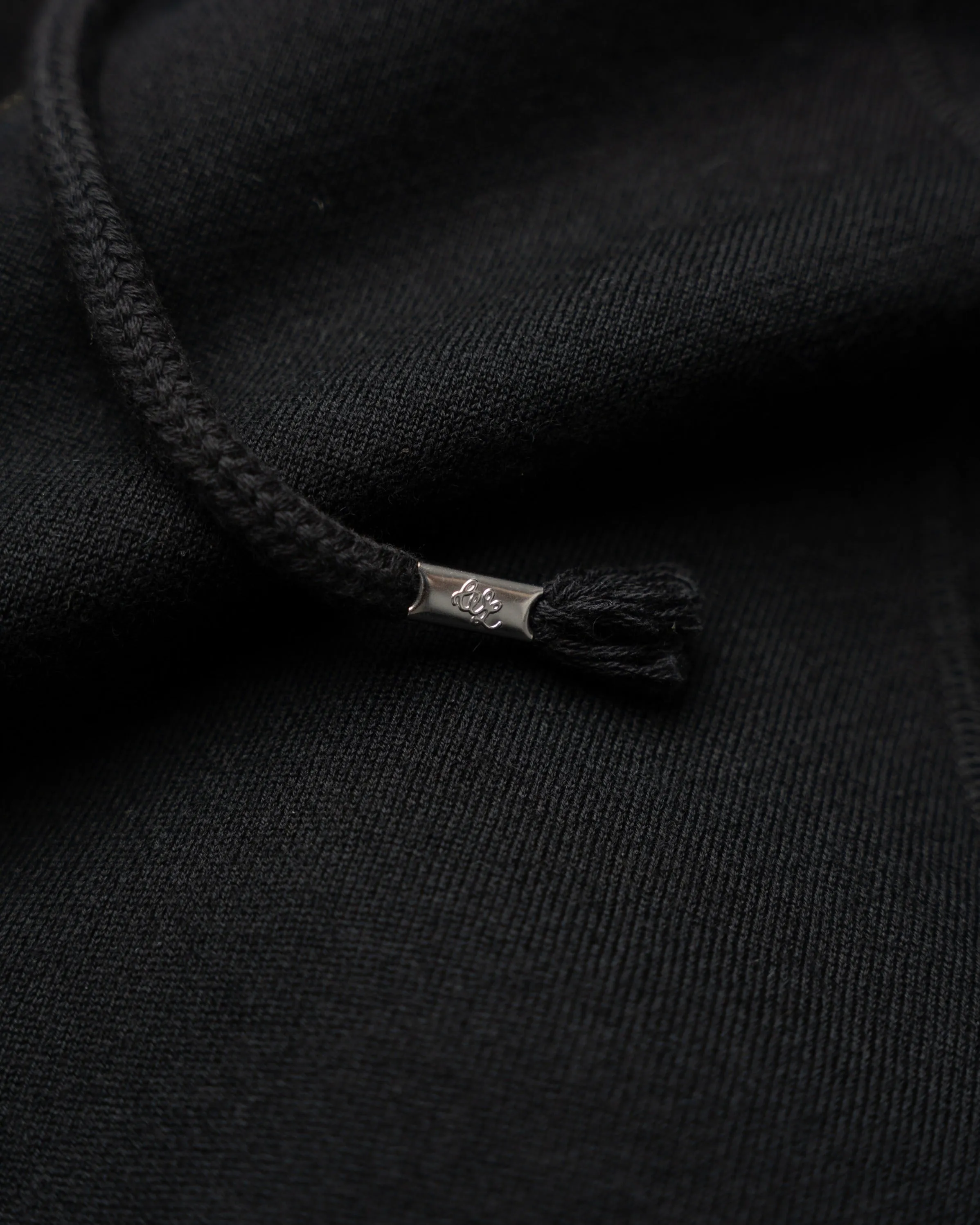 Pullover Hoodie - Pure Cashmere Tsuriami French Terry - Black sold by Wonder Looper product image thumbnail 2