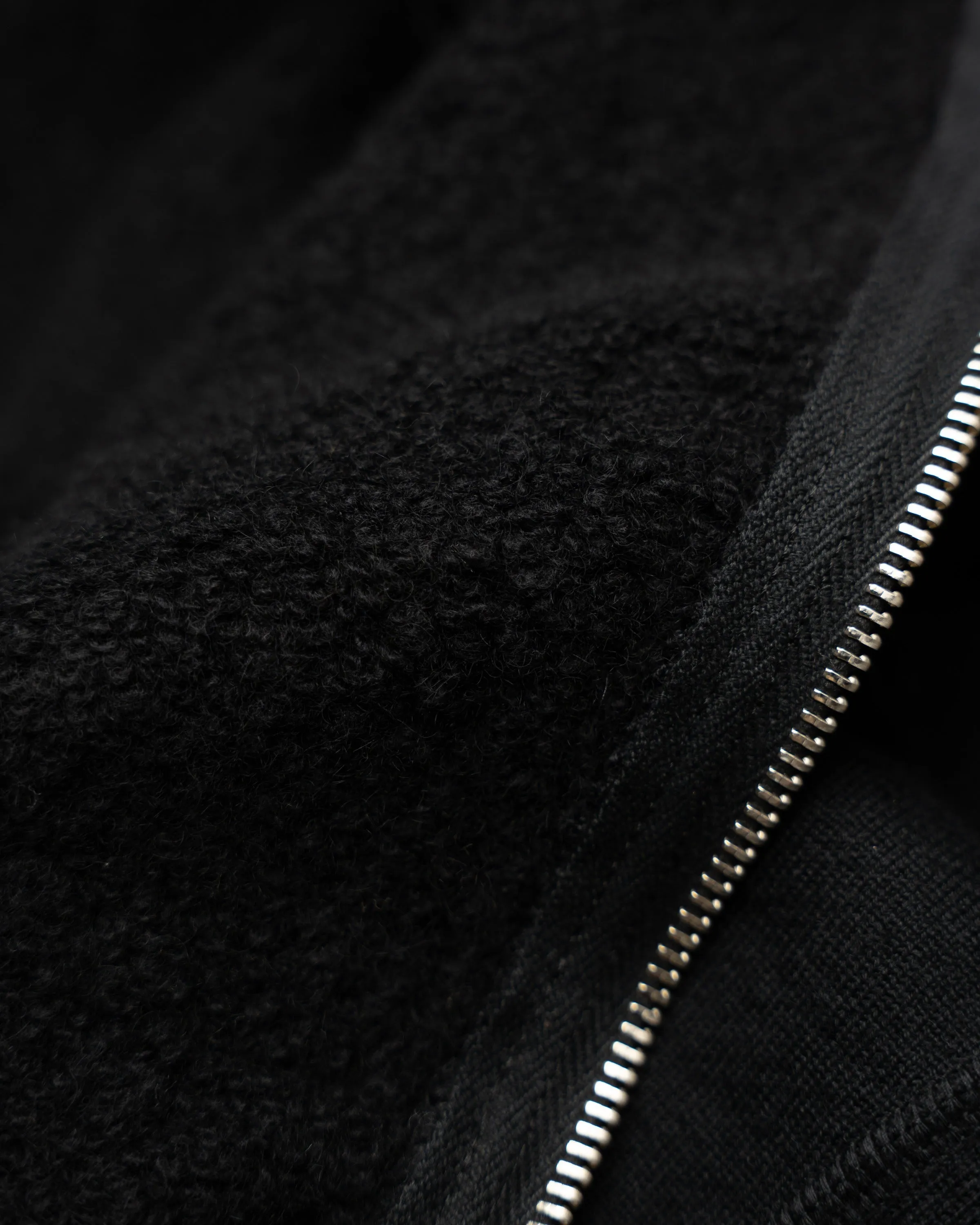 Zip Hoodie - Pure Cashmere Tsuriami French Terry - Black sold by Wonder Looper product image thumbnail 3