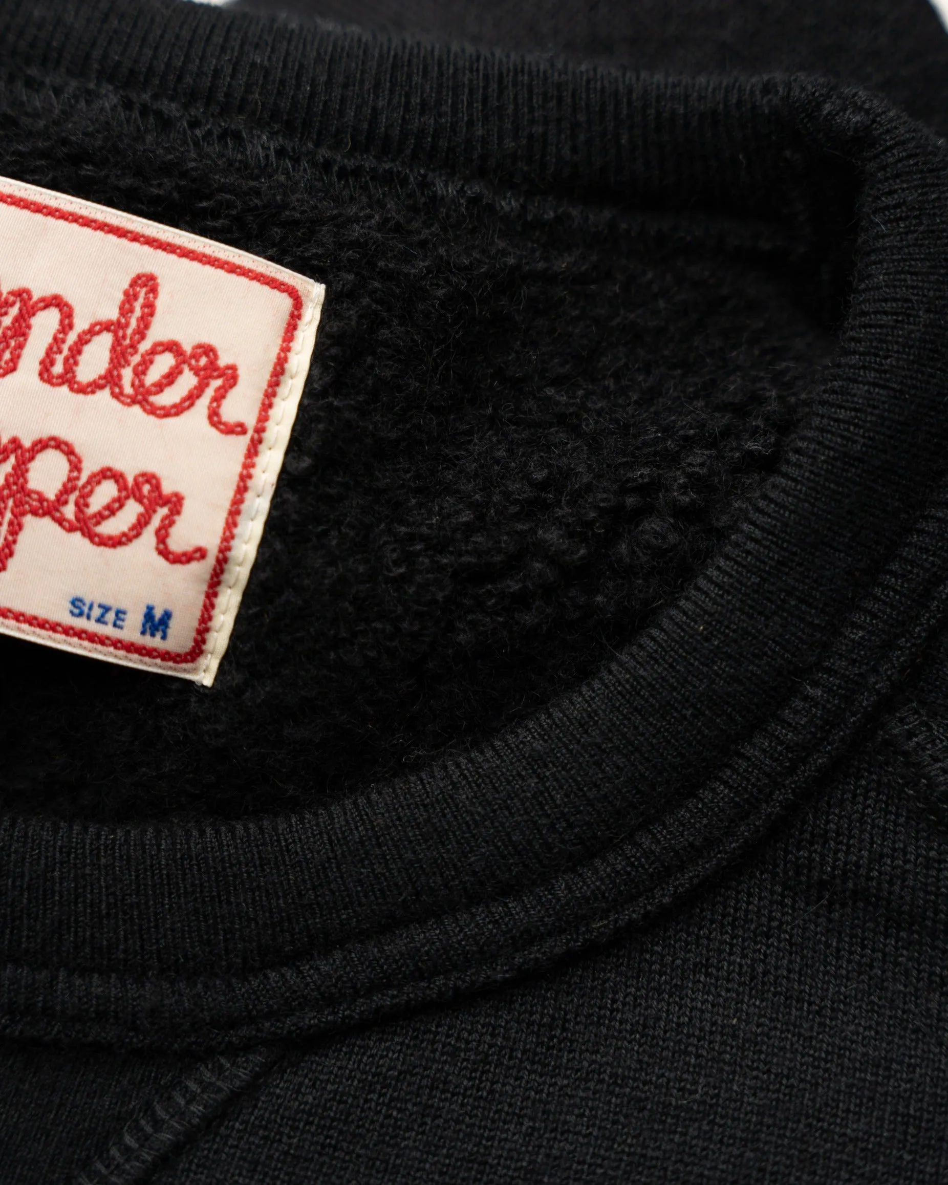 Crewneck - Pure Cashmere Tsuriami French Terry - Black sold by Wonder Looper product image thumbnail 3