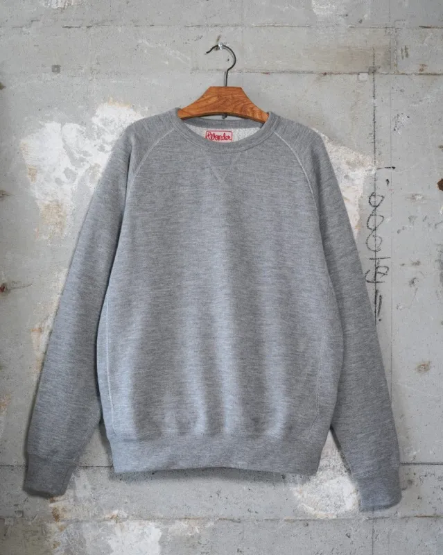 Crewneck -  Pure Cashmere Tsuriami French Terry - Heather Grey made by Wonder Looper