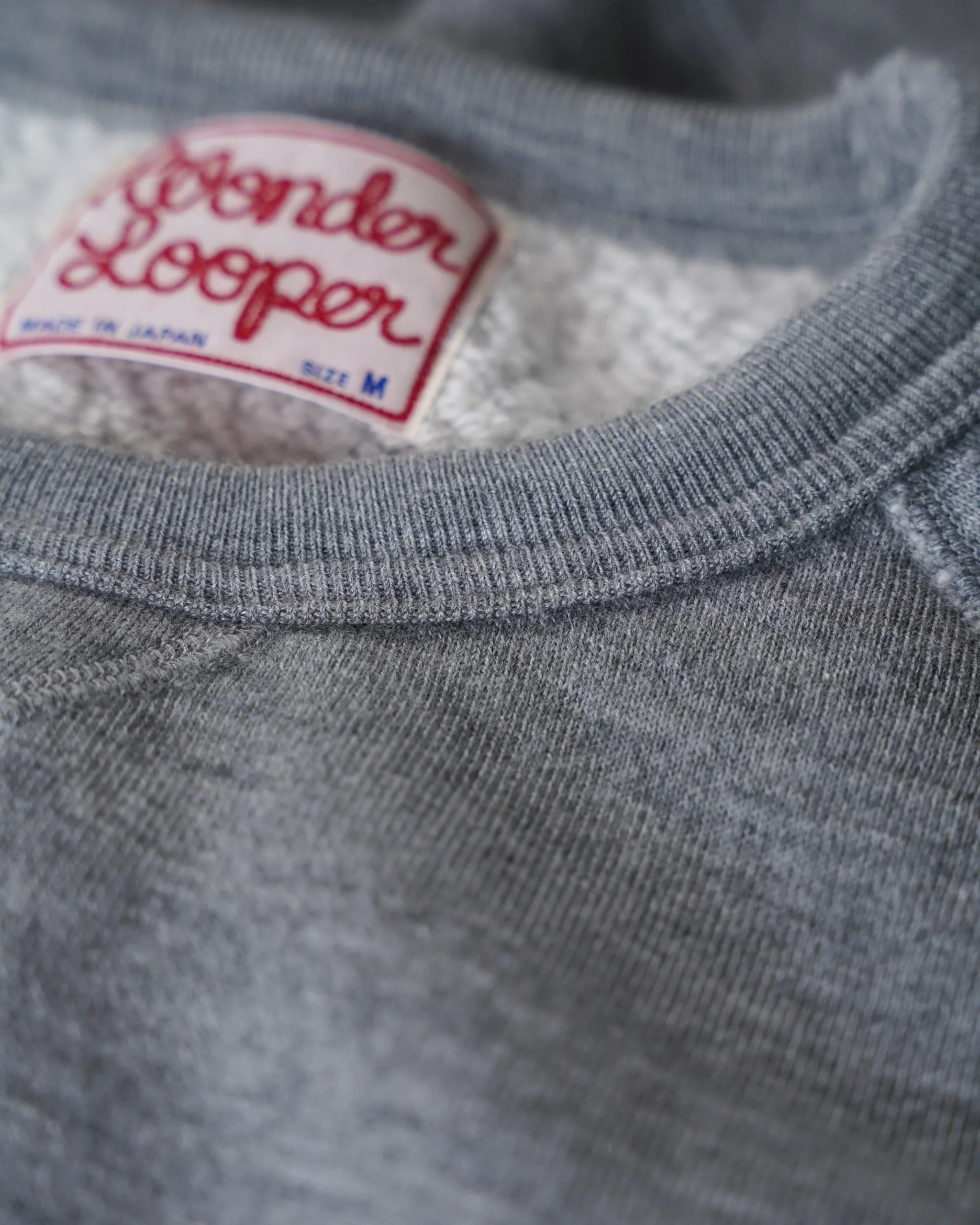 Crewneck - Pure Cashmere Tsuriami French Terry - Heather Grey sold by Wonder Looper product image thumbnail 2