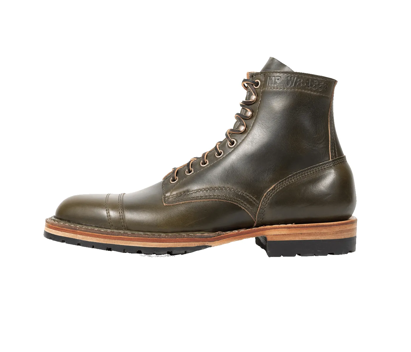 MP-Sherman Toe Cap - Green Pasture sold by White's boots