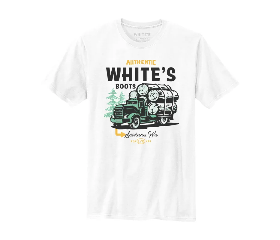 Timber Truck Graphic T-Shirt made by White's boots