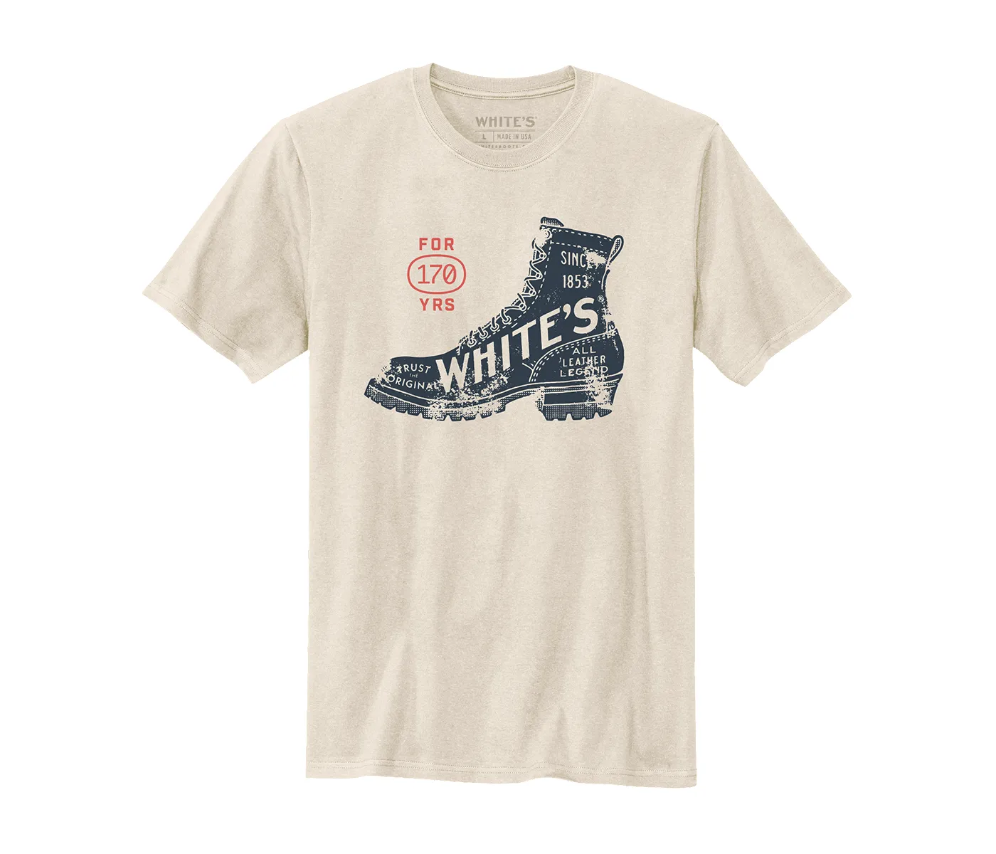 170 Years Graphic T-Shirt sold by White's boots