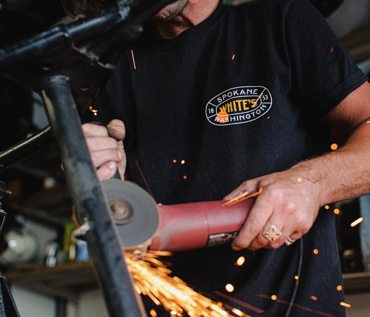 Motorcycle Shop T-Shirt sold by White's boots product image thumbnail 4