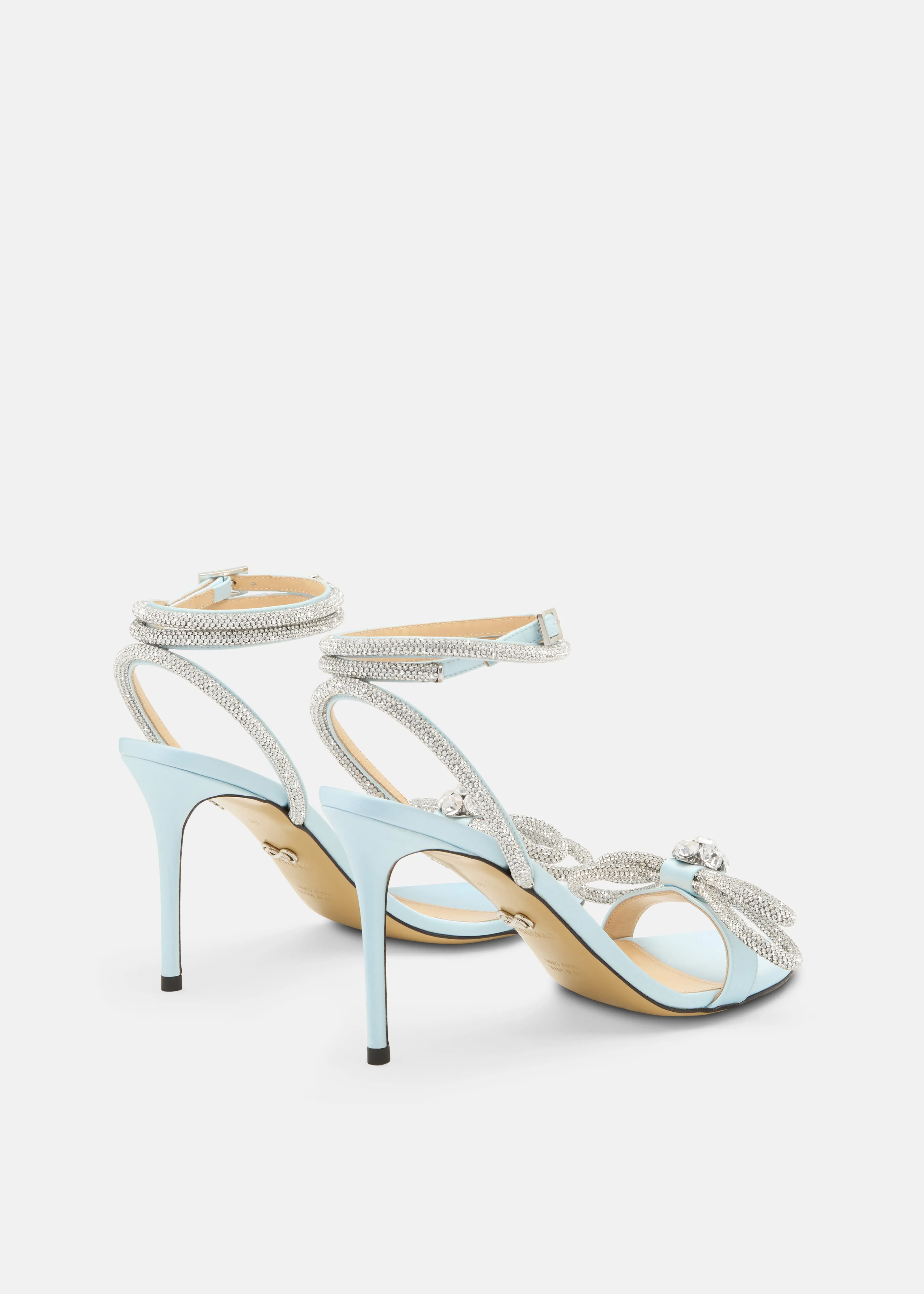 Audrey Crystal Round Toe Satin Sandals sold by MACH & MACH product image thumbnail 4