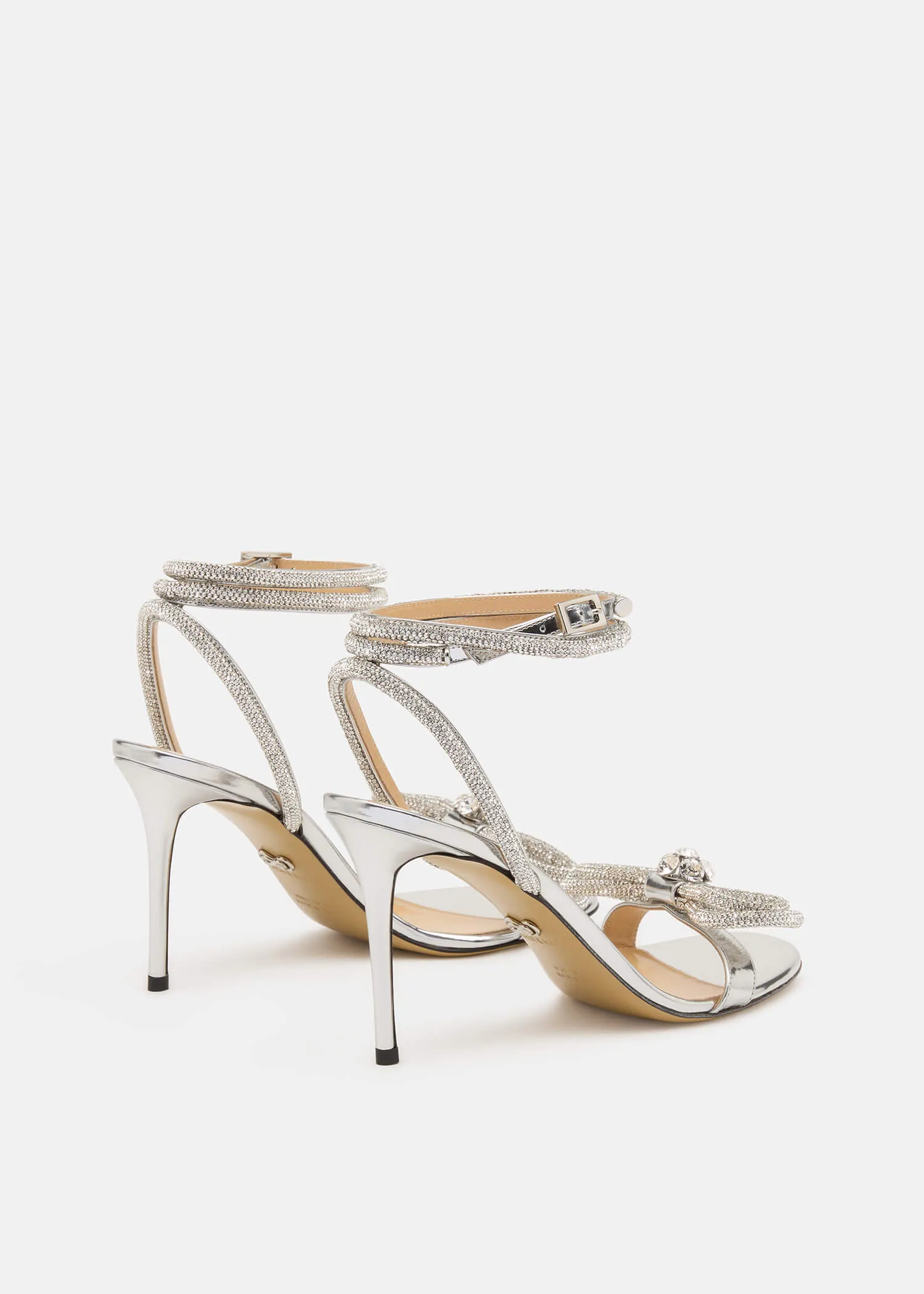 Double Bow Metallic Sandals sold by MACH & MACH product image thumbnail 4