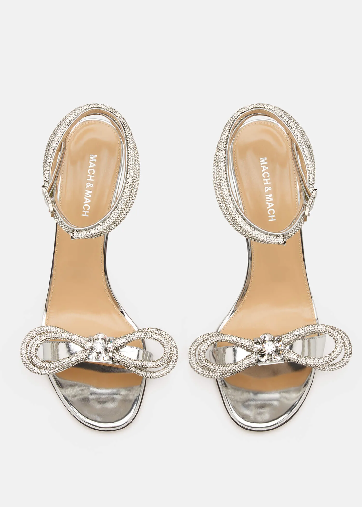 Double Bow Metallic Sandals sold by MACH & MACH product image thumbnail 3