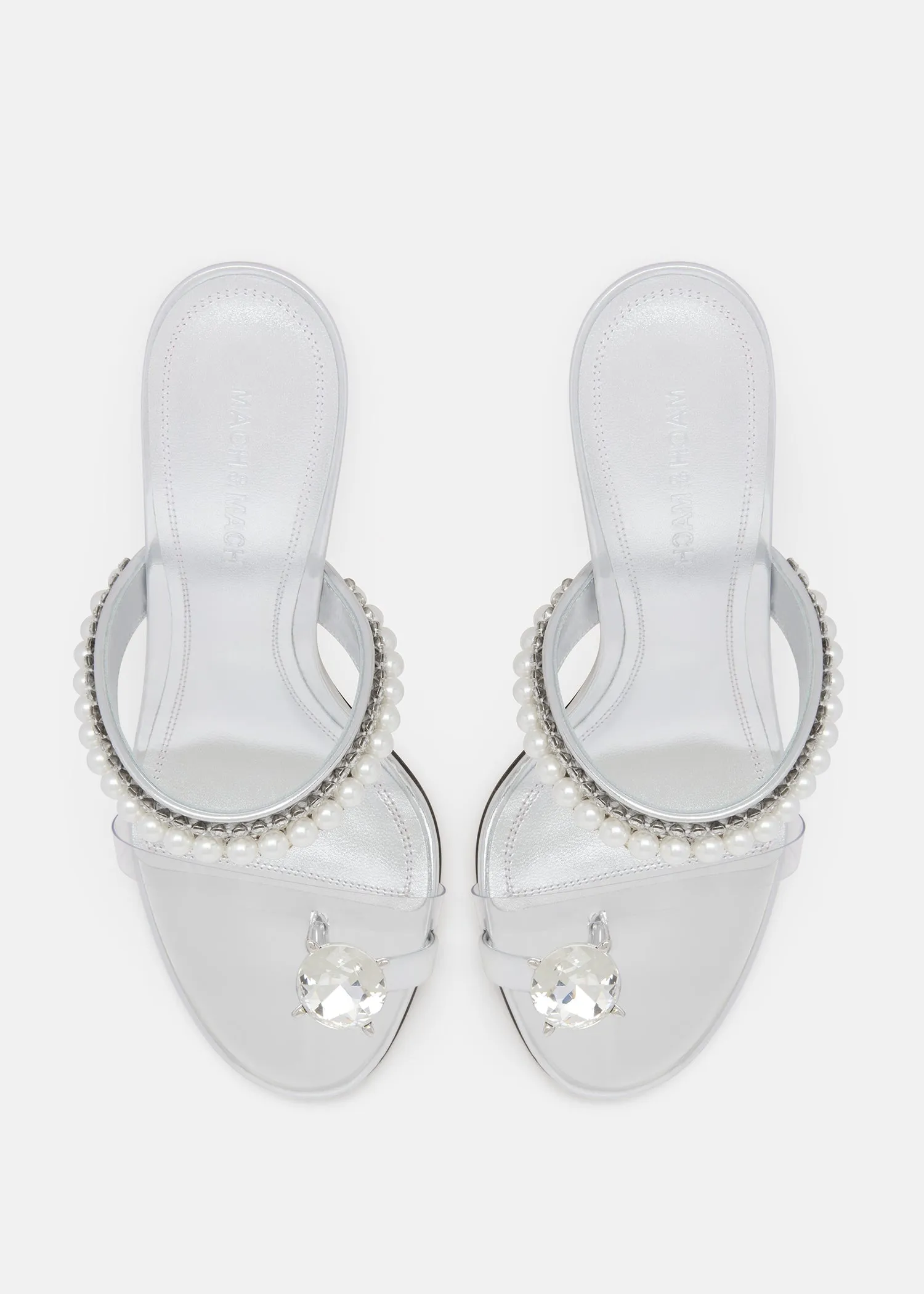 Diamond Of Elizabeth Ring Toe Leather Mules sold by MACH & MACH product image thumbnail 3