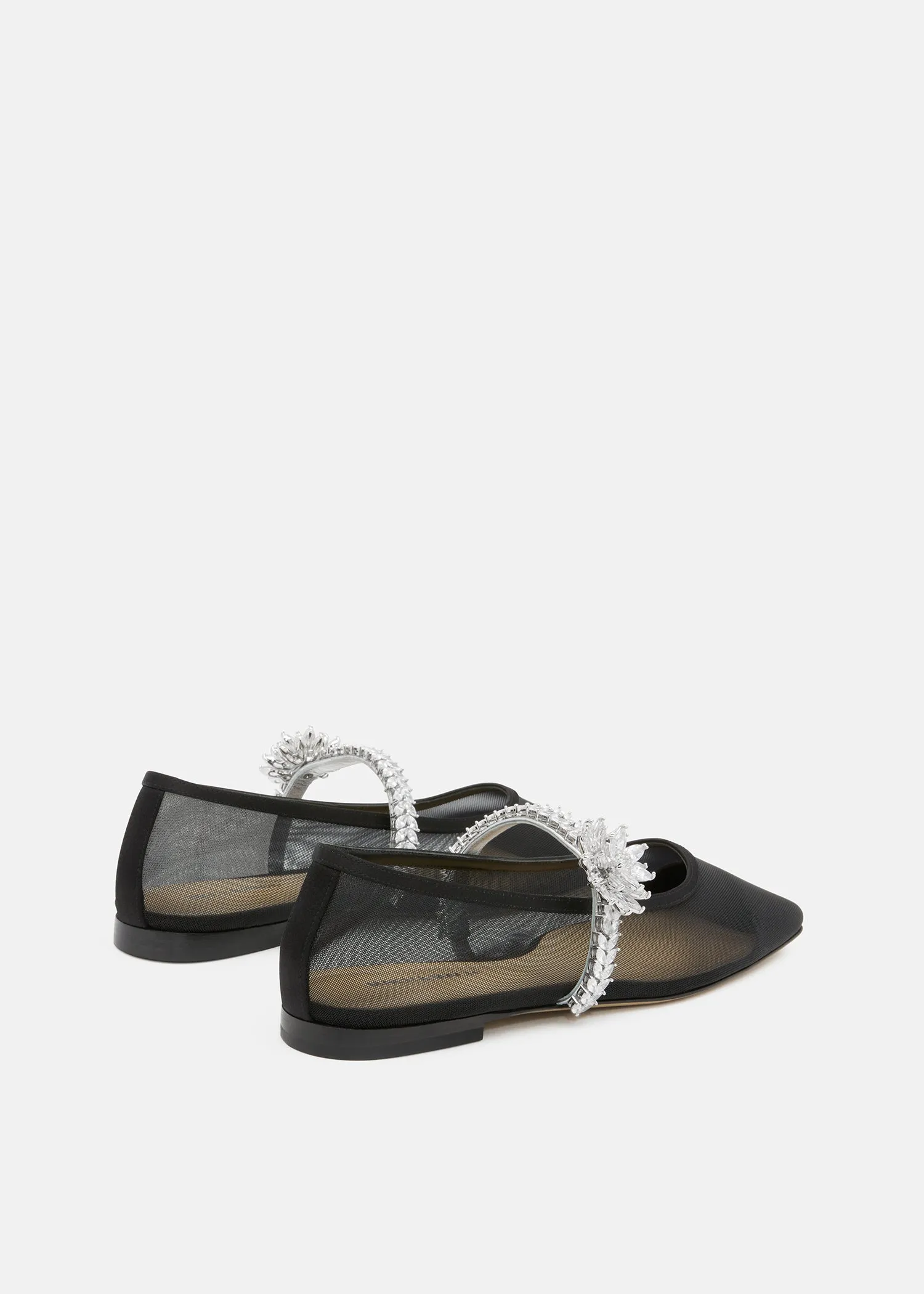 Lotus Flower Jewelled Mesh Ballerinas sold by MACH & MACH product image thumbnail 4