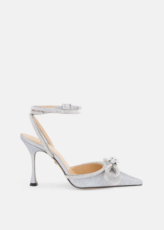 Double Bow Glitter Pumps made by MACH & MACH