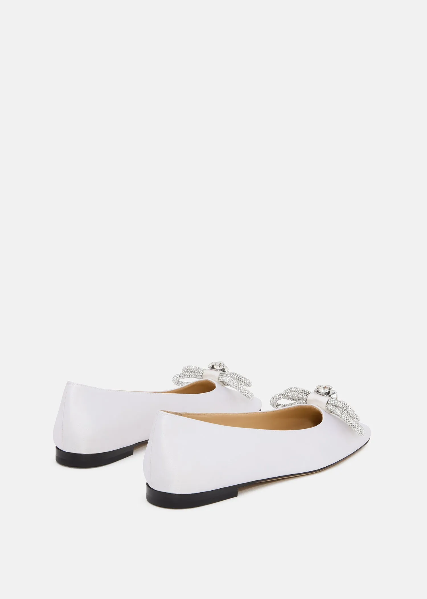 Double Bow Satin Flats sold by MACH & MACH product image thumbnail 4