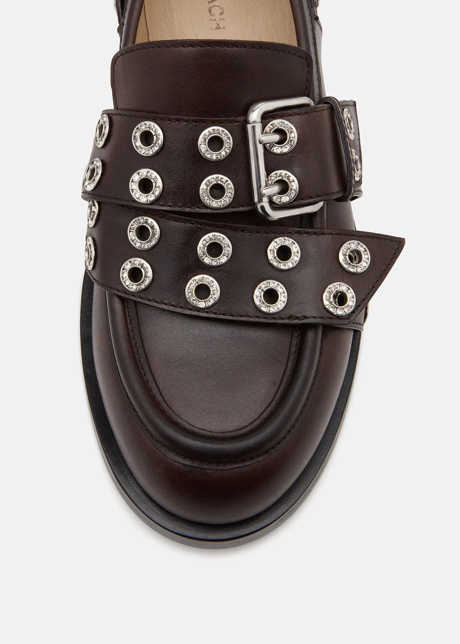 Buckle Belt Vintage Leather Loafers sold by MACH & MACH product image thumbnail 5