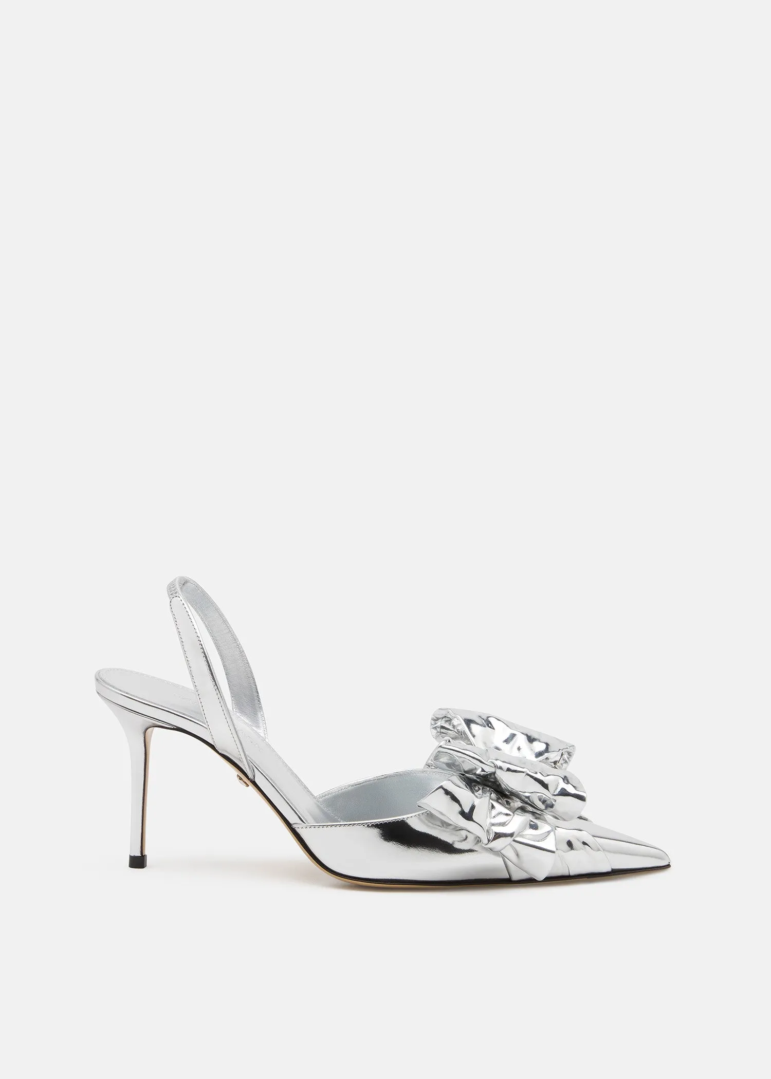 Le Cadeau Wrapped Leather Slingbacks 85mm sold by MACH & MACH