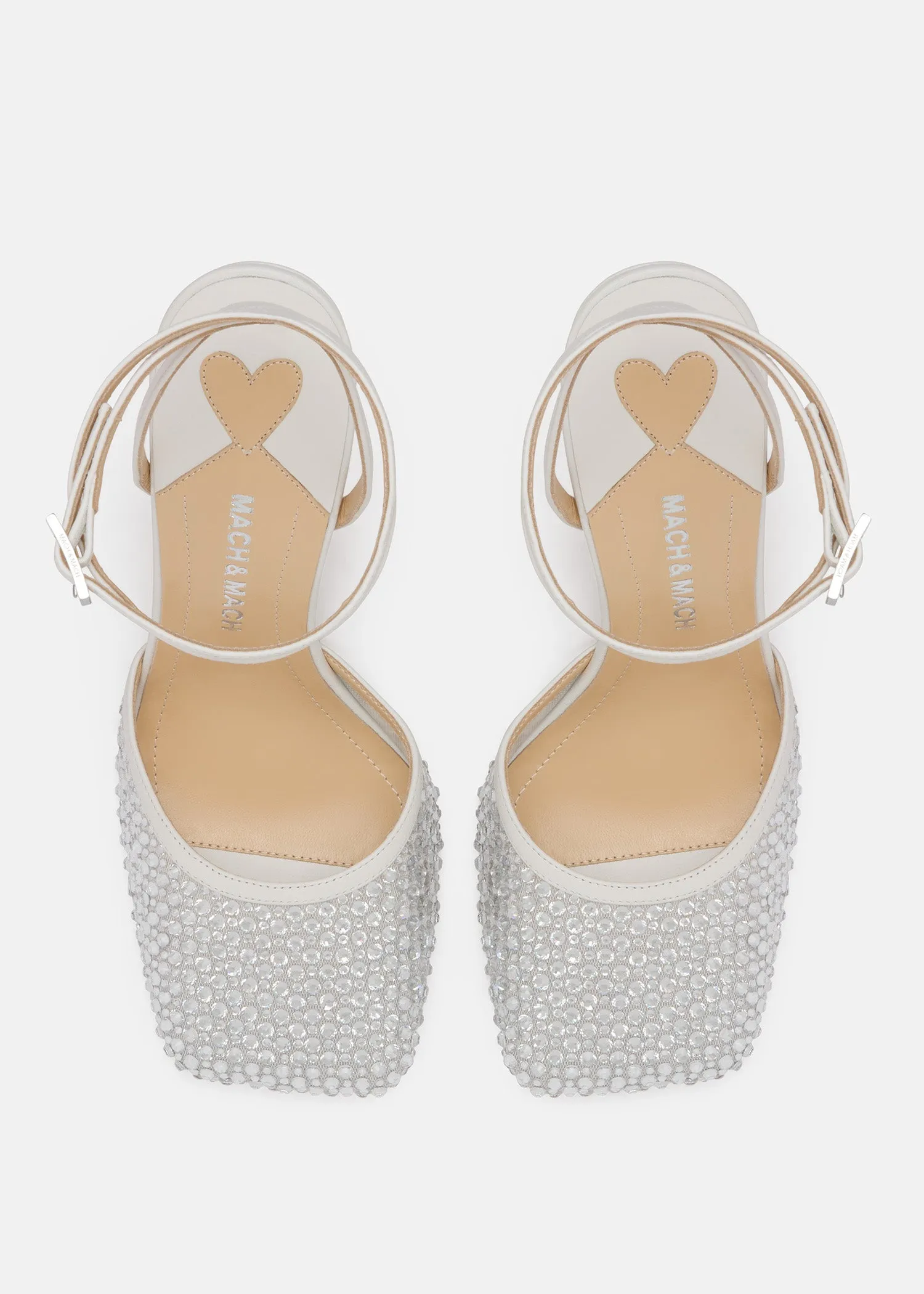 Puffy Heart Ring Square Toe High Heels sold by MACH & MACH product image thumbnail 3