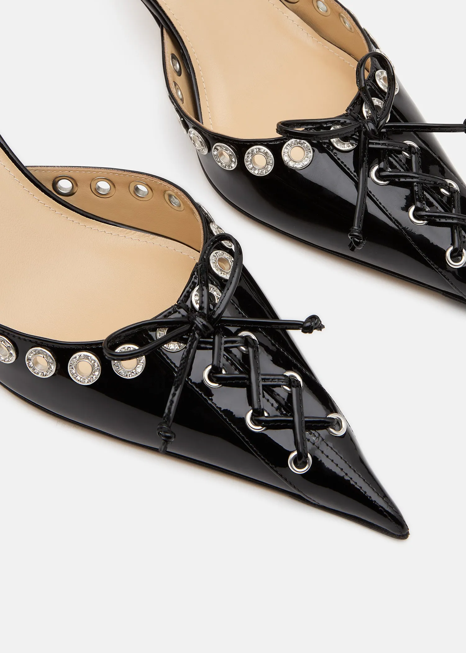 Crystalized Corset Pointed Toe Slingback sold by MACH & MACH product image thumbnail 5